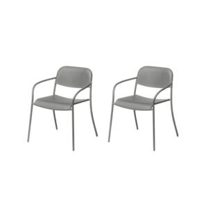 ARMCHAIR - YUA- GRANITE GRAY