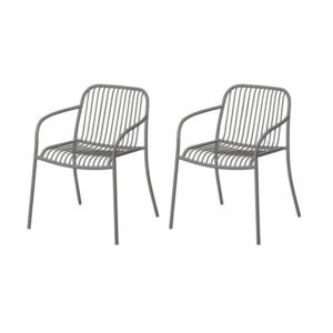 LOUNGE CHAIR - YUA WIRE - GRANITE GRAY